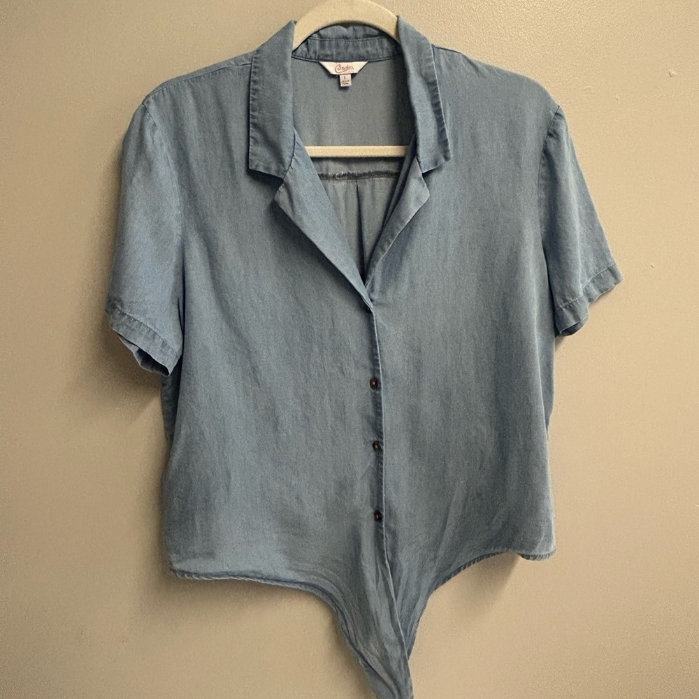 Candie's Soft Blue Denim Shirt